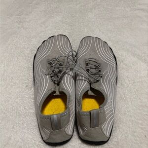 Gray and Yellow Men's Shoes